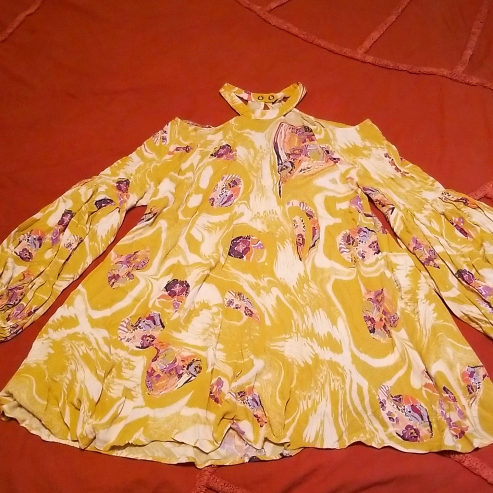 Free People Swing Tunic Mini Dress